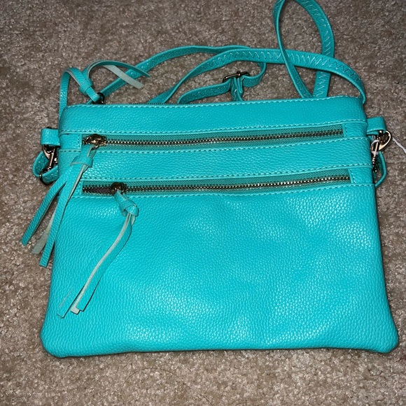 Handbags - AR New York Turquoise Crossbody Bag